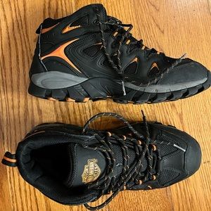 EUC Harley Davidson Comp Toe, Black